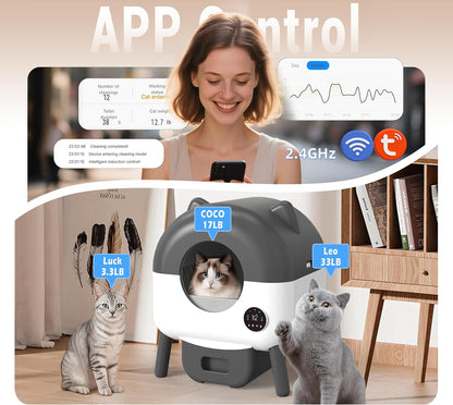 MeowWhimsy S7 Self-Cleaning Litter Box